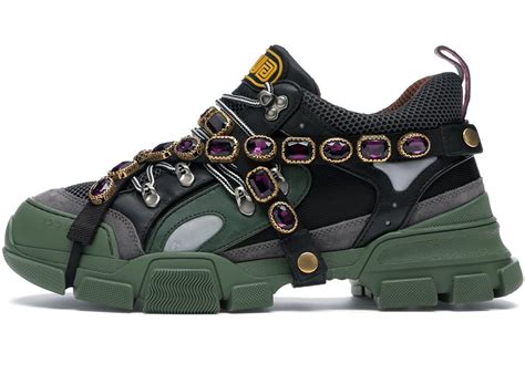 gucci flashtrek sega green removable crystal|Gucci flashtrek 543162.